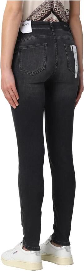 Liu Jo Zwarte Denim Jeans Divine Bottom Up Black Dames - Foto 3