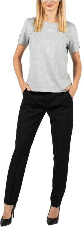 Liu Jo Aansluitende Skinny Broek met Rits en Knoop Black Dames - Foto 14