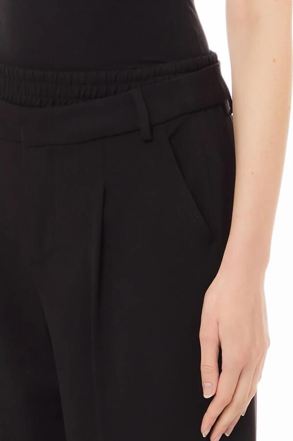 Liu Jo Zwarte Flare Broek Stijlvolle Modieuze Look Black Dames