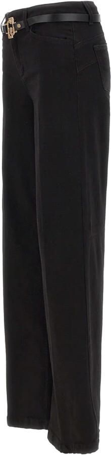 Liu Jo Zwarte Flare Riem Hoge Taille Jeans Black Dames - Foto 8