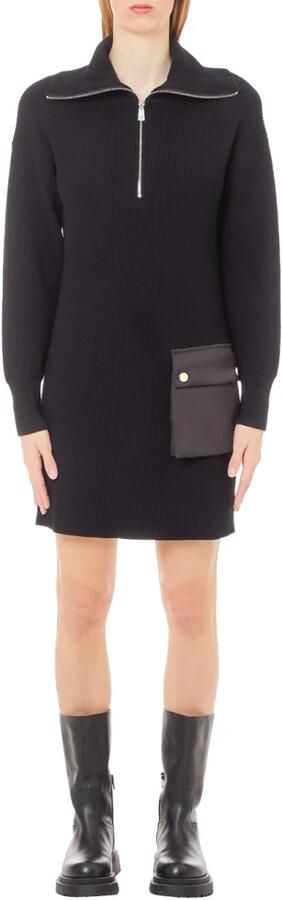 Liu Jo Veelzijdige ECS Abito Maglia Mini Jurk Black Dames - Foto 5