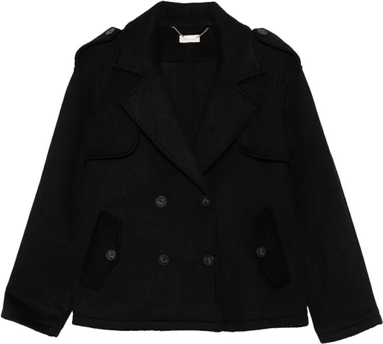 Liu Jo Korte Klassieke Trenchcoat Black Dames