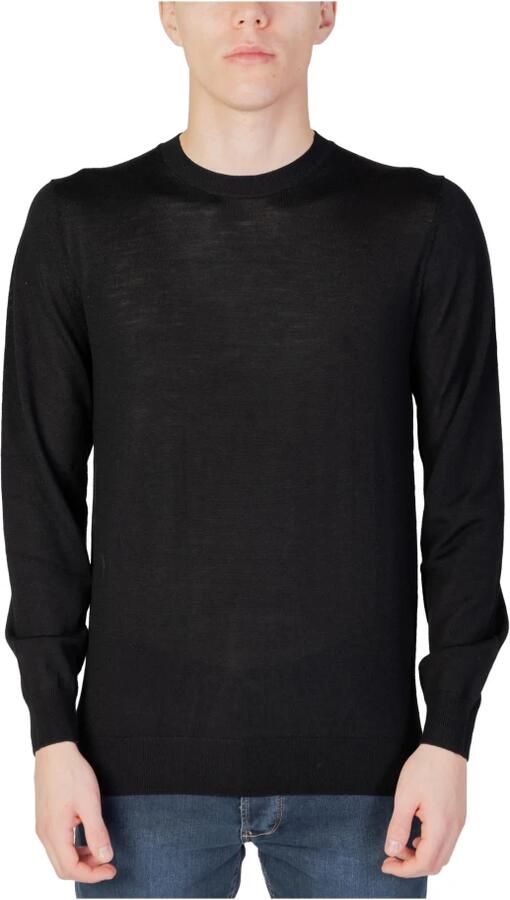 Liu Jo Zwarte Katoenen Gebreide Kleding Slip-On Sluiting Black Heren - Foto 3