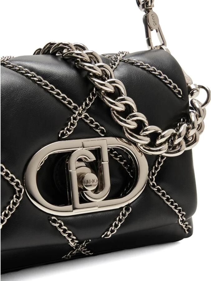 Liu Jo Zwarte Schoudertas Elegant Mode Accessoire Black Dames