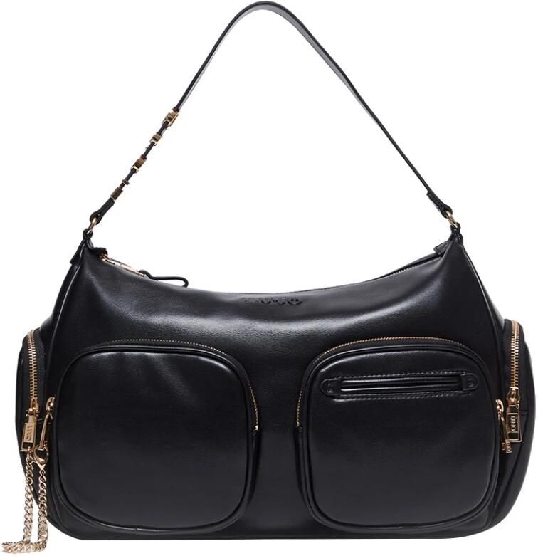 Liu Jo Zwarte Schoudertas met Gouden Details Black Dames - Foto 4