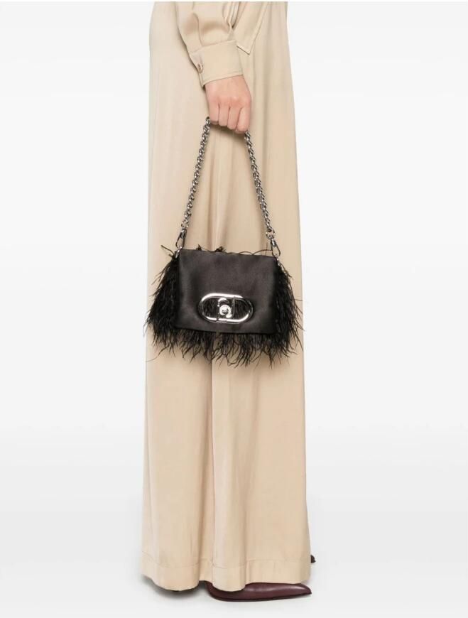 Liu Jo Zwarte Foldover Ketting-Link Schoudertas Black Dames - Foto 3