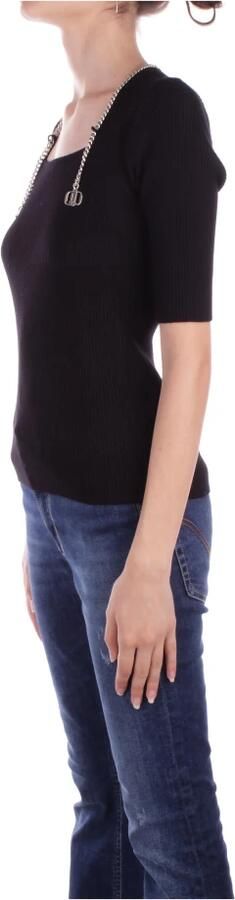 Liu Jo Zwarte Sweater met Cut-Out Details Black Dames - Foto 5