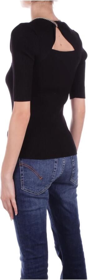 Liu Jo Zwarte Sweater met Cut-Out Details Black Dames - Foto 2