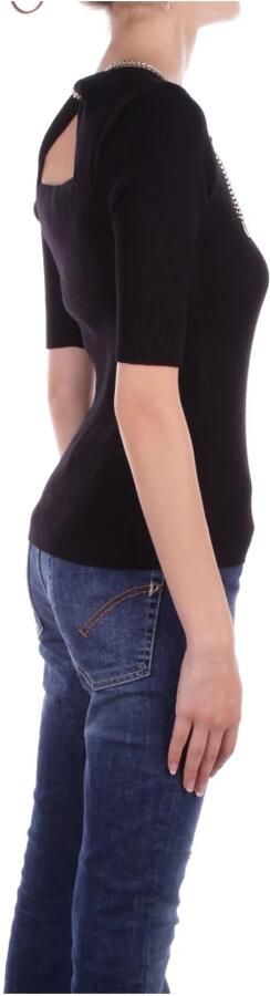 Liu Jo Zwarte Sweater met Cut-Out Details Black Dames - Foto 4