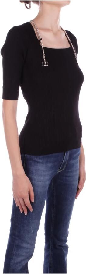 Liu Jo Zwarte Sweater met Cut-Out Details Black Dames - Foto 3
