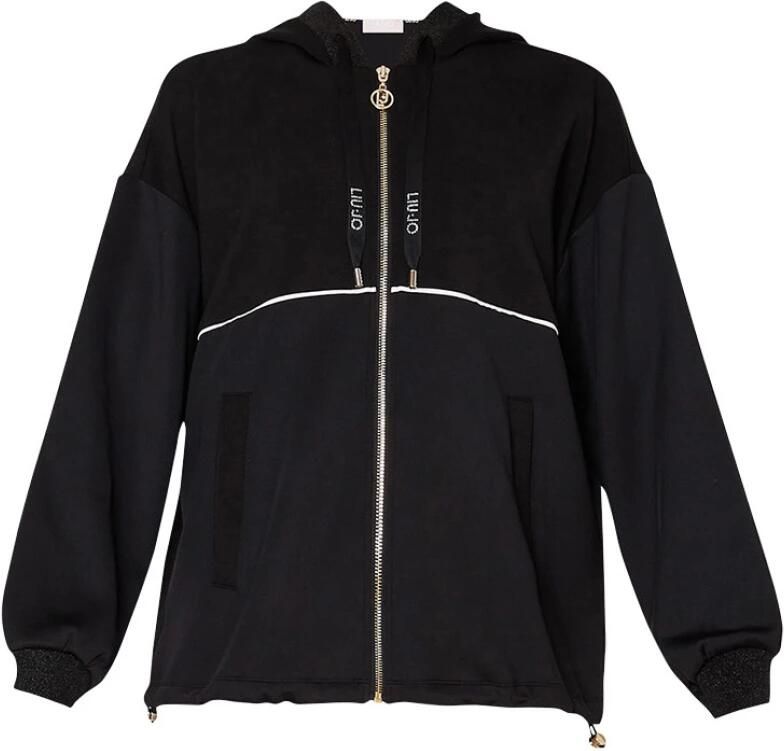 LIU JO SPORT Sweatjack met capuchon en tunnelkoord - Foto 4