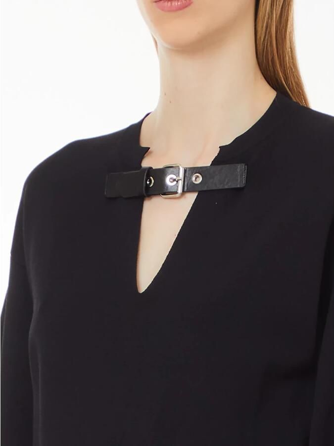 Liu Jo Dames Trui met Bandje aan de Voorkant Black Dames - Foto 2