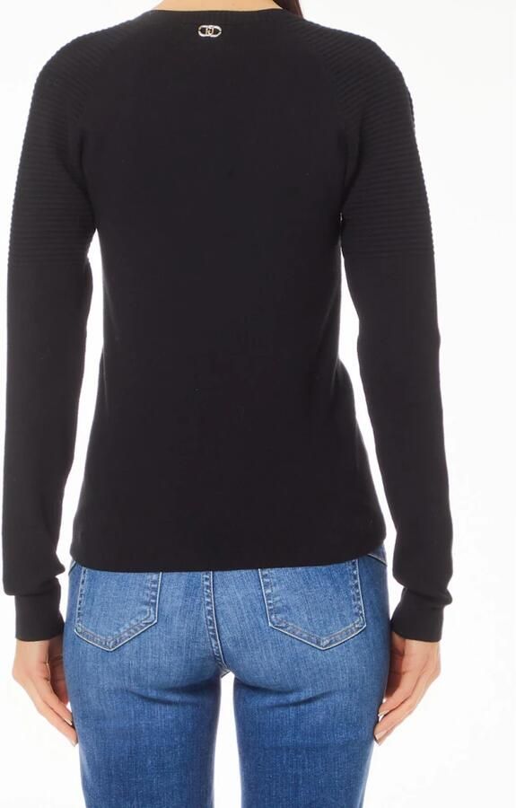 LIU JO Dames Truien & Vesten Ecs Maglia Chiusa M l 2 Zwart - Foto 11