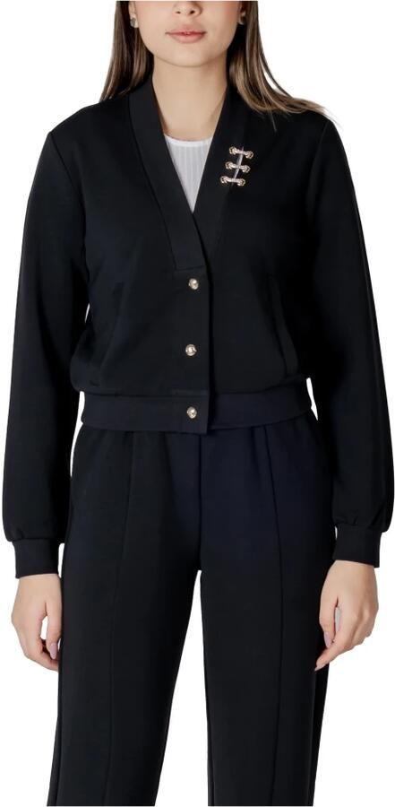 Liu Jo Onbedekte Sweatshirt Modal Polyester Elastaan Black Dames - Foto 2