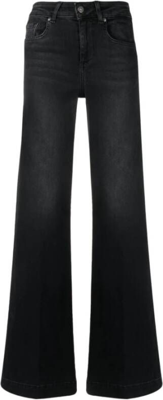 Liu Jo Flared Jeans voor dames zwart Aw23 Zwart Dames