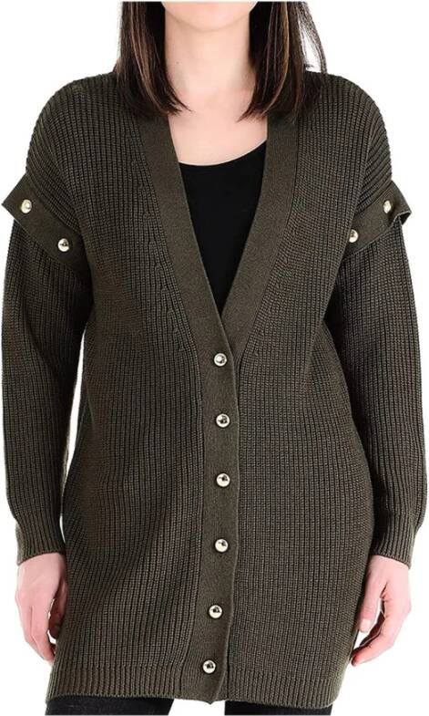 Liu Jo Luxe Wolmix Cardigan Groen Dames