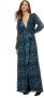 Liu Jo Elegante Maxi Wrap Jurk Blue Dames - Thumbnail 1