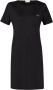 Liu Jo Korte jurk voor dames met strass logo op de borst Black Dames - Thumbnail 1