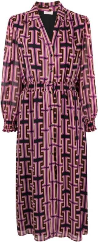 Liu Jo Geometrische Print Overhemdjurk Meerkleurig Dames