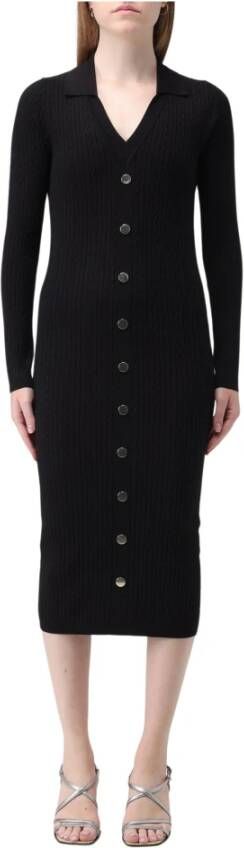 Liu Jo Casual jurk 100% samenstelling Productcode: Mf3297Ms99E 22222 Zwart Black Dames