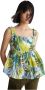 Liu Jo Mouwloze top met bloemenprint Groen Dames - Thumbnail 1