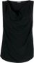 Liu Jo Elegante Satijnen Cowl-Neck Blouse Black Dames - Thumbnail 1