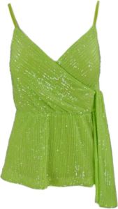 Liu Jo Zuurgroene mouwloze top Groen Dames