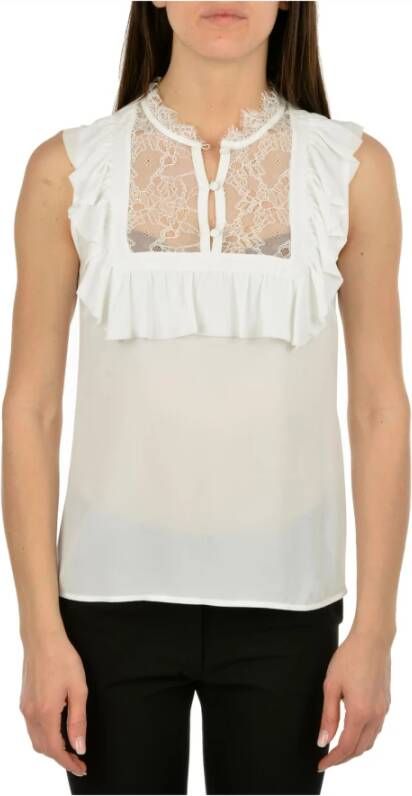 Liu Jo Mouwloze witte top Wit Dames