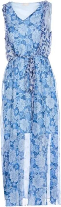 Liu Jo Verhoog je stijl met deze prachtige lange jurk Blauw Dames