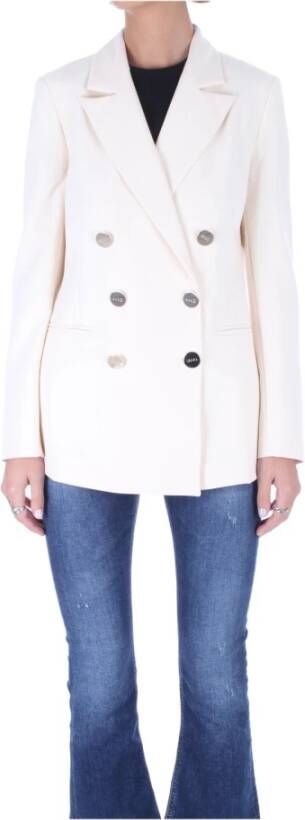Liu Jo Natuurlijke Jassen Collectie 1 White Dames