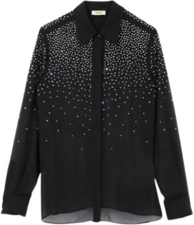 Liu Jo Oversized Polkadot Shirt Zwart Dames