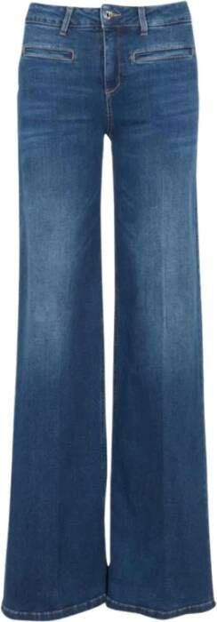 Liu Jo Perfecte Flare High-Waisted Jeans Blauw Dames