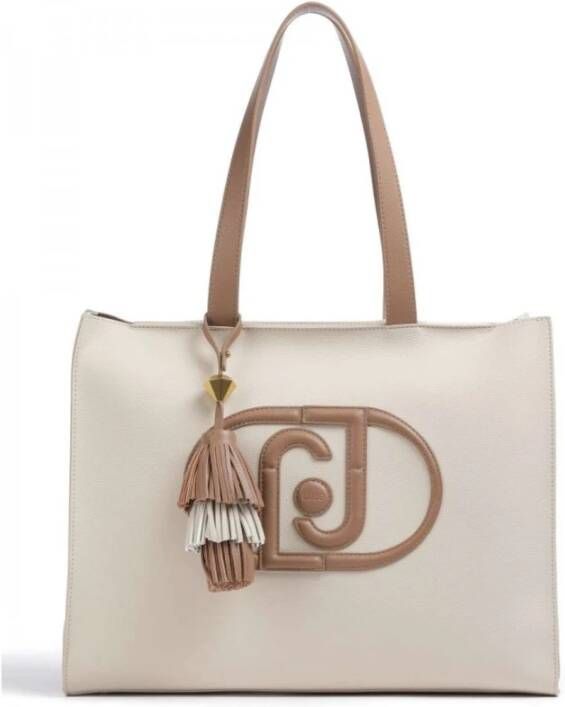 Liu Jo Po Bottulated Schoudertas Beige Dames