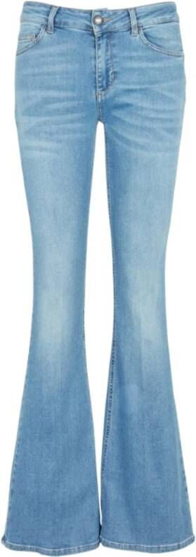 Liu Jo Stijlvolle en comfortabele boot-cut jeans voor vrouwen Blauw Dames