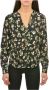 Liu Jo Mode Camouflage Blouse met Mandarin Kraag Multicolor Dames - Thumbnail 4
