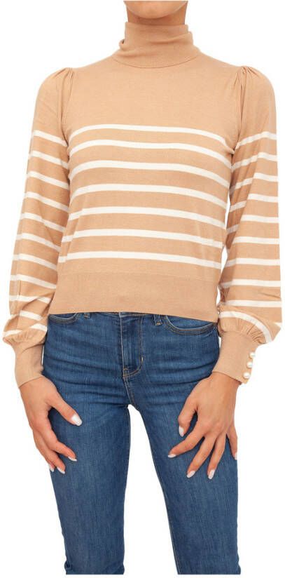Liu Jo Round-neck Knitwear Beige Dames
