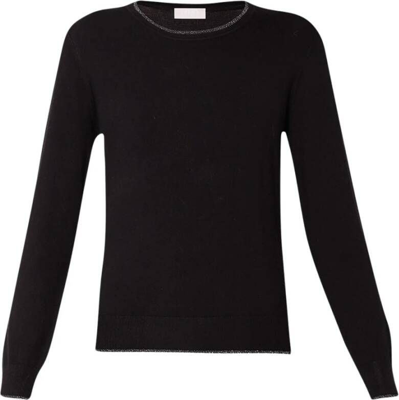 Liu Jo Zwarte Shirt 100% Samenstelling Productcode: Mf3391Ms49I Black Dames