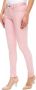 Liu Jo Roze Slim Fit Broek met Hoge Taille Pink Dames - Thumbnail 1