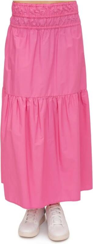 Liu Jo Roze Lange Rok Roze Dames