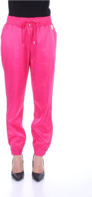 Liu Jo Roze Sweatpants met Logo Roze Dames