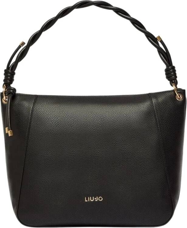 Liu Jo Gevlochten Handvat Schoudertas Black Dames