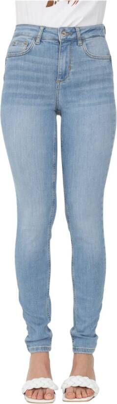 Liu Jo Divine High-Waisted Skinny Fit Jeans Blauw Dames