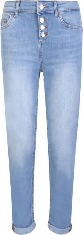 Liu Jo Hoge taille skinny jeans Blue Dames