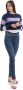 Liu Jo Slim-Fit Blauwe Jeans met Branding en Stenen Blauw Dames - Thumbnail 5