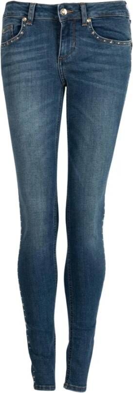 Liu Jo Figuurverbeterende Bottom Up Jeans Blauw Dames