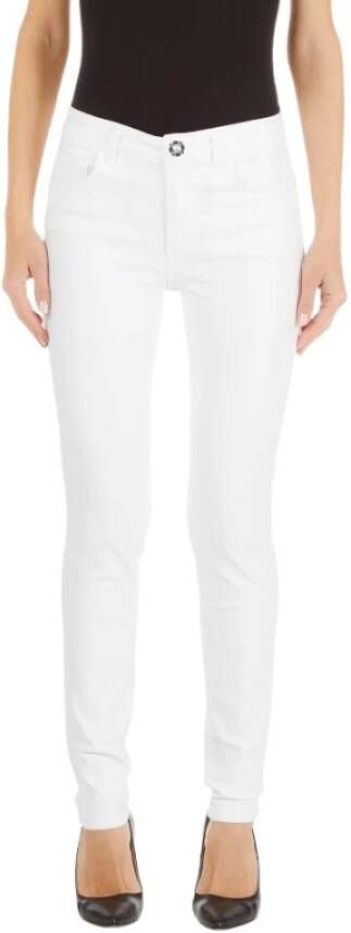 Liu Jo Denim Skinny Jeans voor een Versterkte Silhouet White Dames