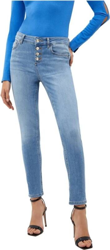 Liu Jo Trendy High-Waisted Skinny Jeans Blauw Dames - Foto 5