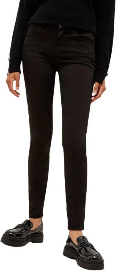 Liu Jo Slim-Fit High-Waisted Skinny Jeans Zwart Dames