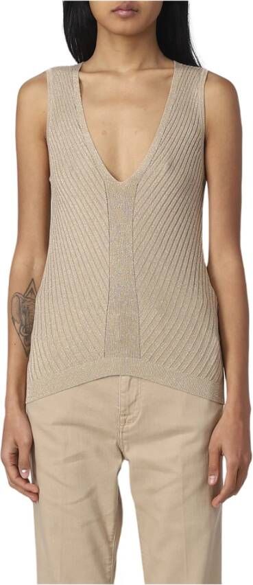 Liu Jo Gebreide kleding met V-hals Geel Dames