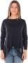 Liu Jo Gezellig Gebreide Pullover Sweater Blue Dames - Thumbnail 1